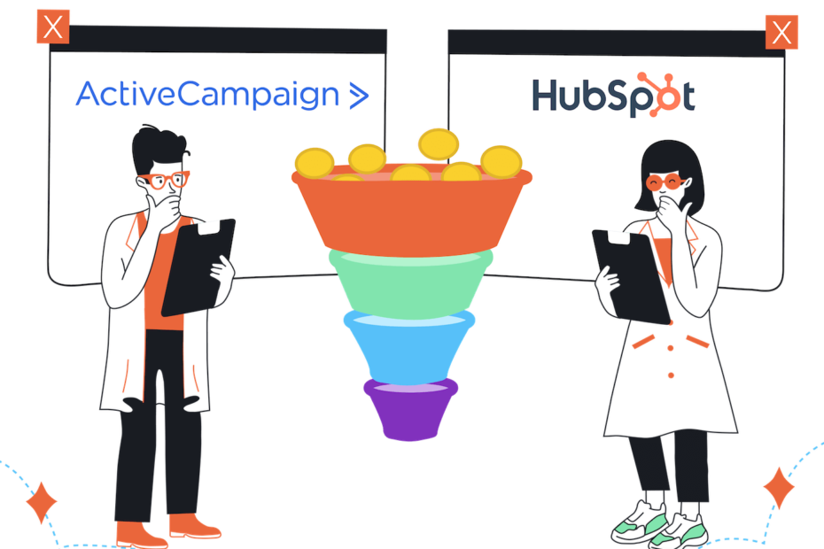 HubSpot vs ActiveCampaign marketing automation comparison for small businesses