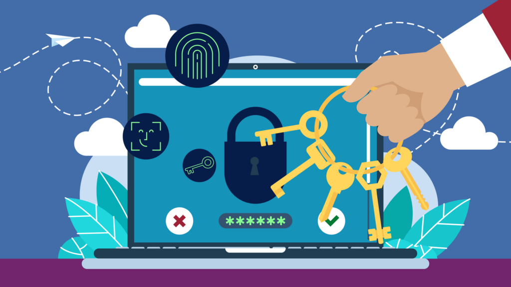 Password manager securing online accounts and credentials
